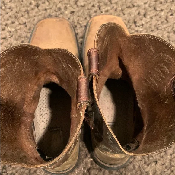 Rustic Brown Cowboy Boots - Picture 5 of 6